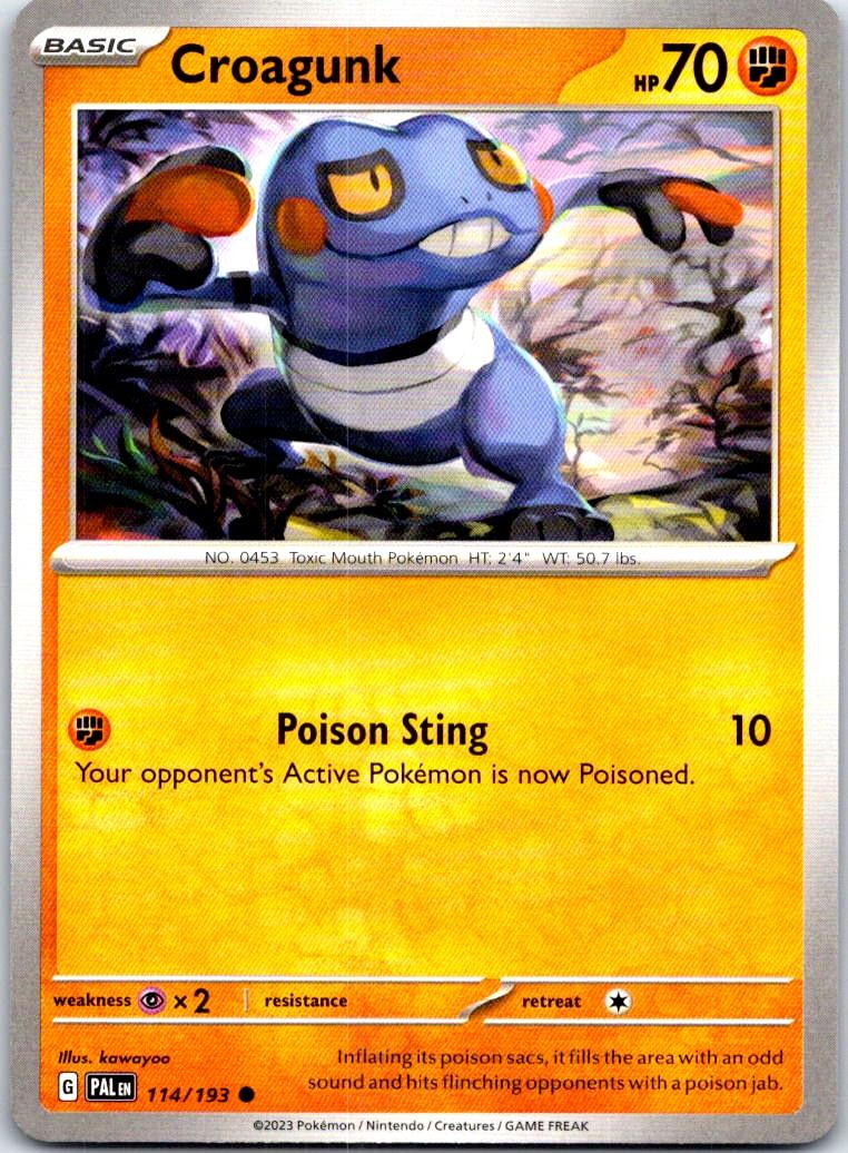 Croagunk - 114/193 - - PALDEA EVOLVED - Pokemon - Common | AB68-31