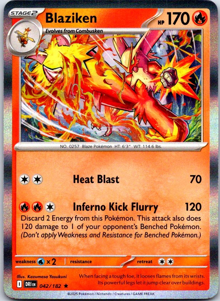 Blaziken - 042/182 - Holo - DESTINED RIVALS - Pokemon - Rare | AA122-21