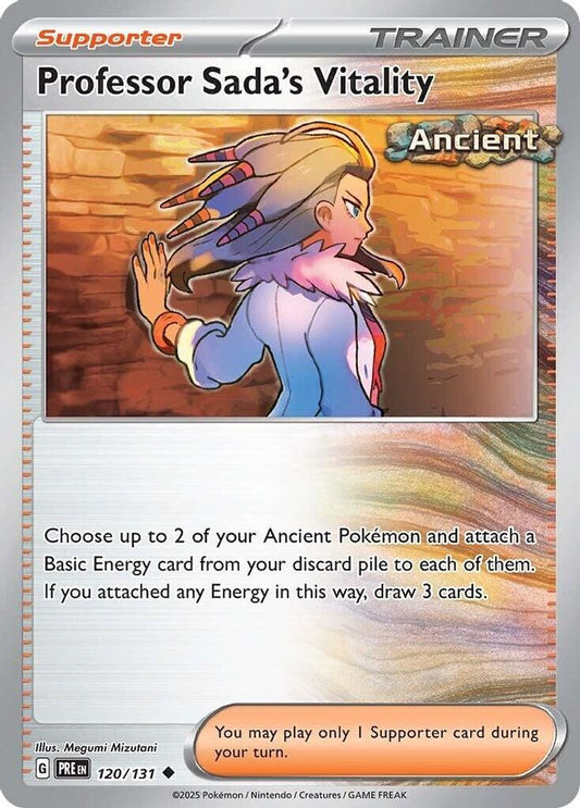 Professor Sada's Vitality - 120/131 - - PRISMATIC EVOLUTIONS - Pokemon - | AA29-48