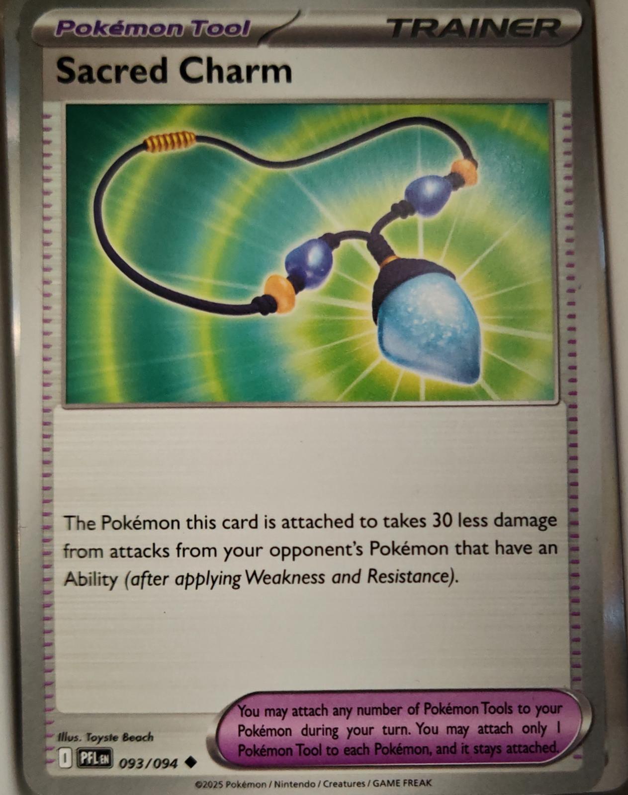Sacred Charm - 093/094 - - PHANTASMAL FLAMES - Pokemon - Uncommon | AA15-18