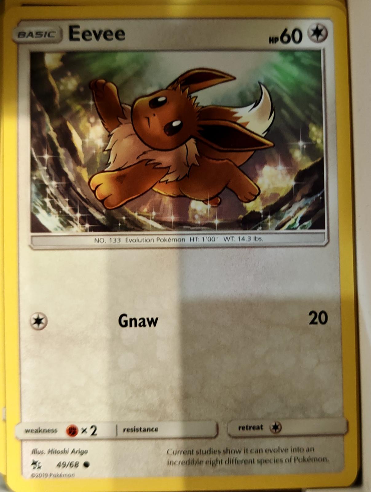 Eevee - 49/68 - - HIDDEN FATES - Pokemon - Common | AA71-17