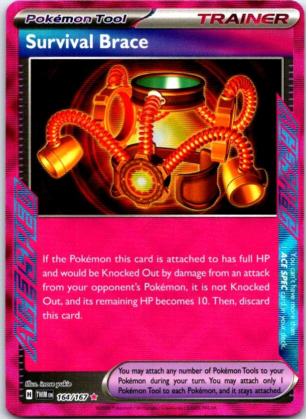 Survival Brace - 164/167 - Holo - TWILIGHT MASQUERADE - Pokemon - | AC21-2