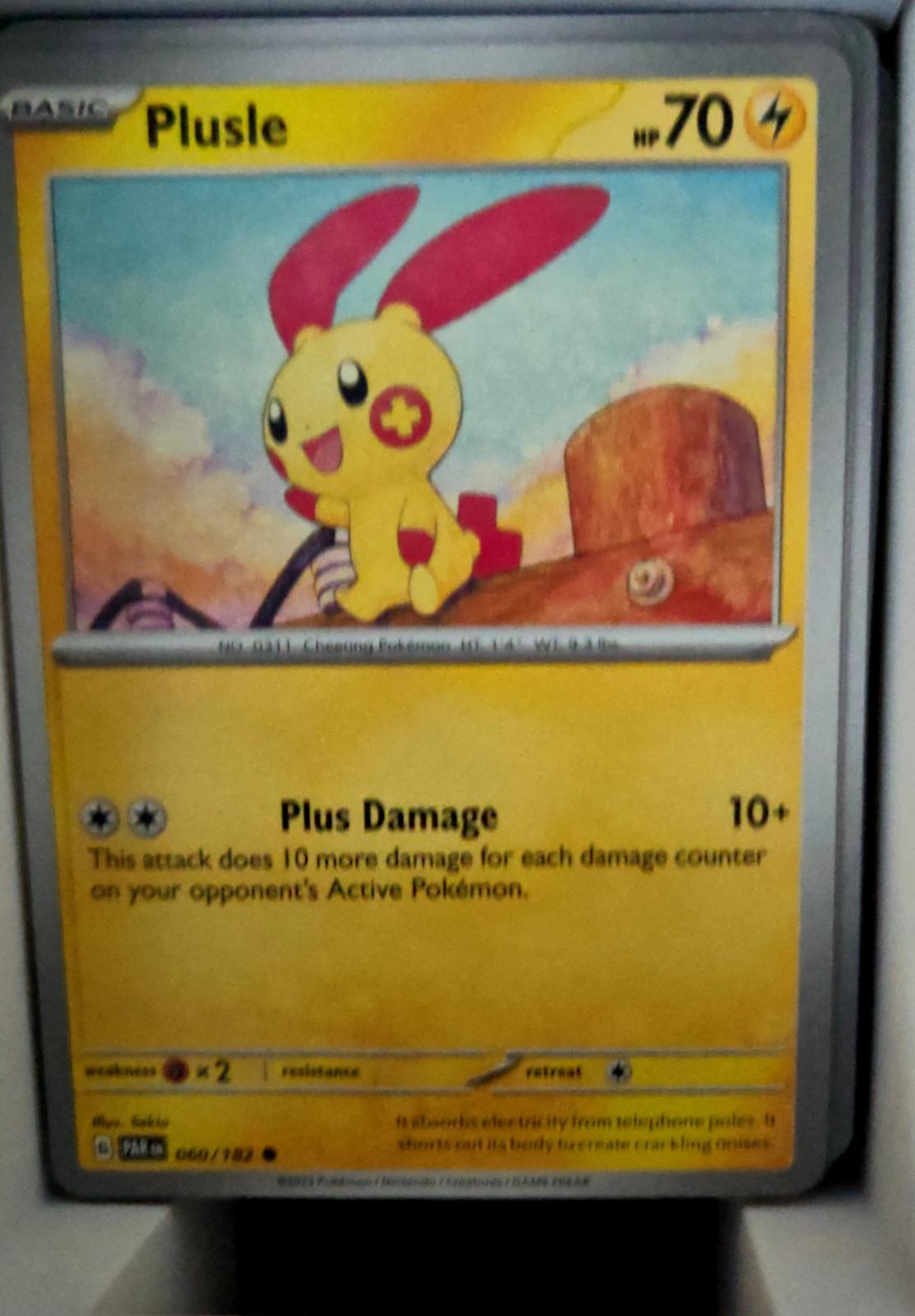 Plusle - 060/182 - - PARADOX RIFT - Pokemon - Common | AA48-81