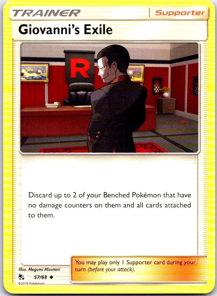 Giovanni's Exile - 57/68 - - HIDDEN FATES - Pokemon - Uncommon | AB23-42
