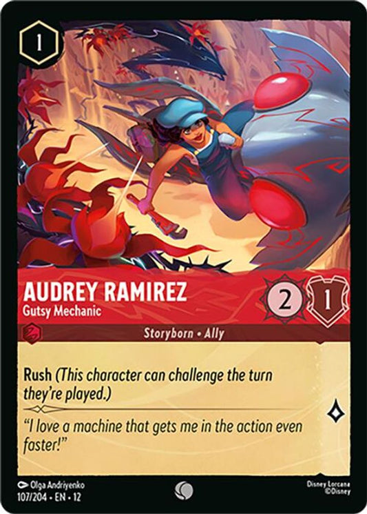 Audrey Ramirez - Gutsy Mechanic - 107/204 - - WILDS UNKNOWN - Lorcana - | LAA02-18