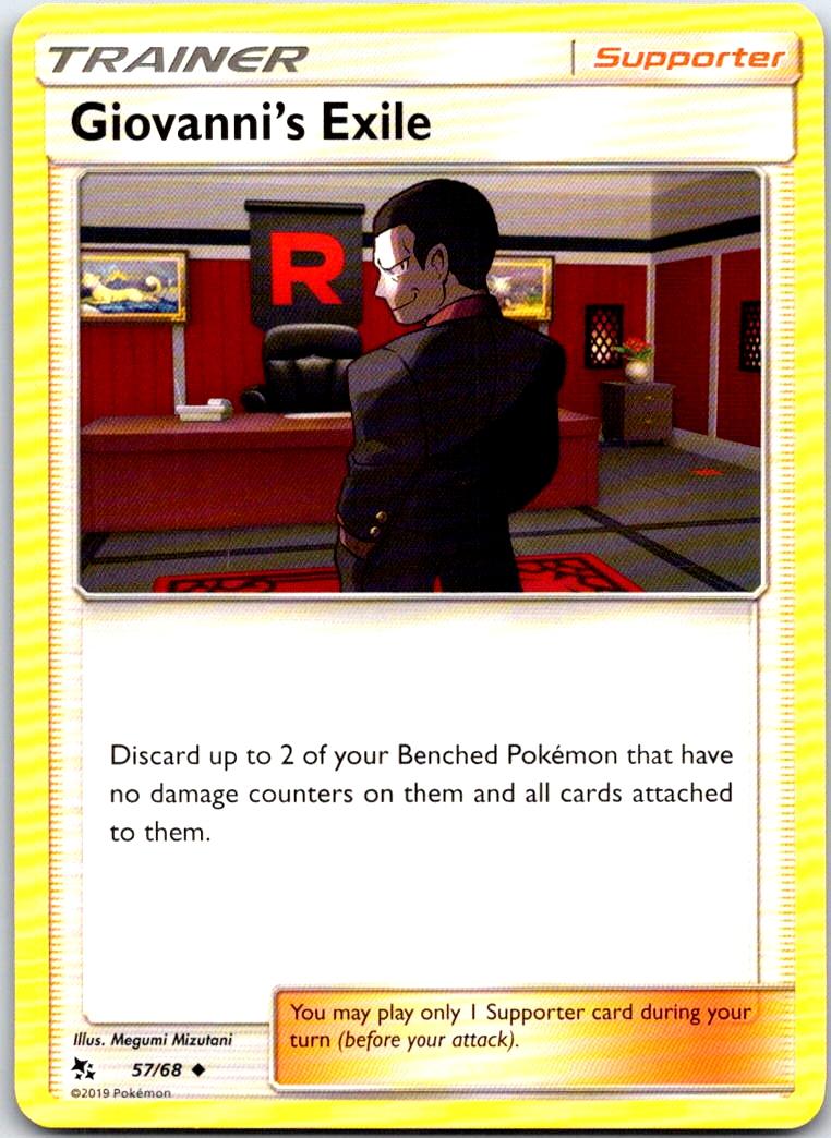 Giovanni's Exile - 57/68 - - HIDDEN FATES - Pokemon - Uncommon | AB22-46
