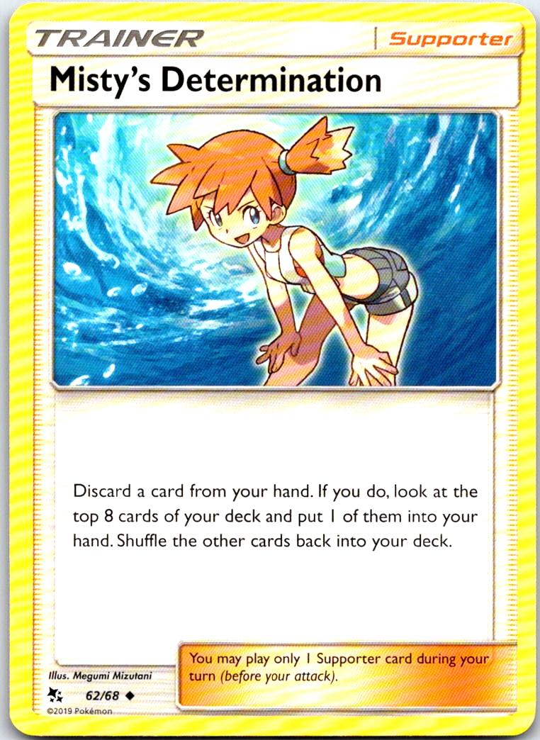 Misty's Determination - 62/68 - - HIDDEN FATES - Pokemon - Uncommon | AB23-10