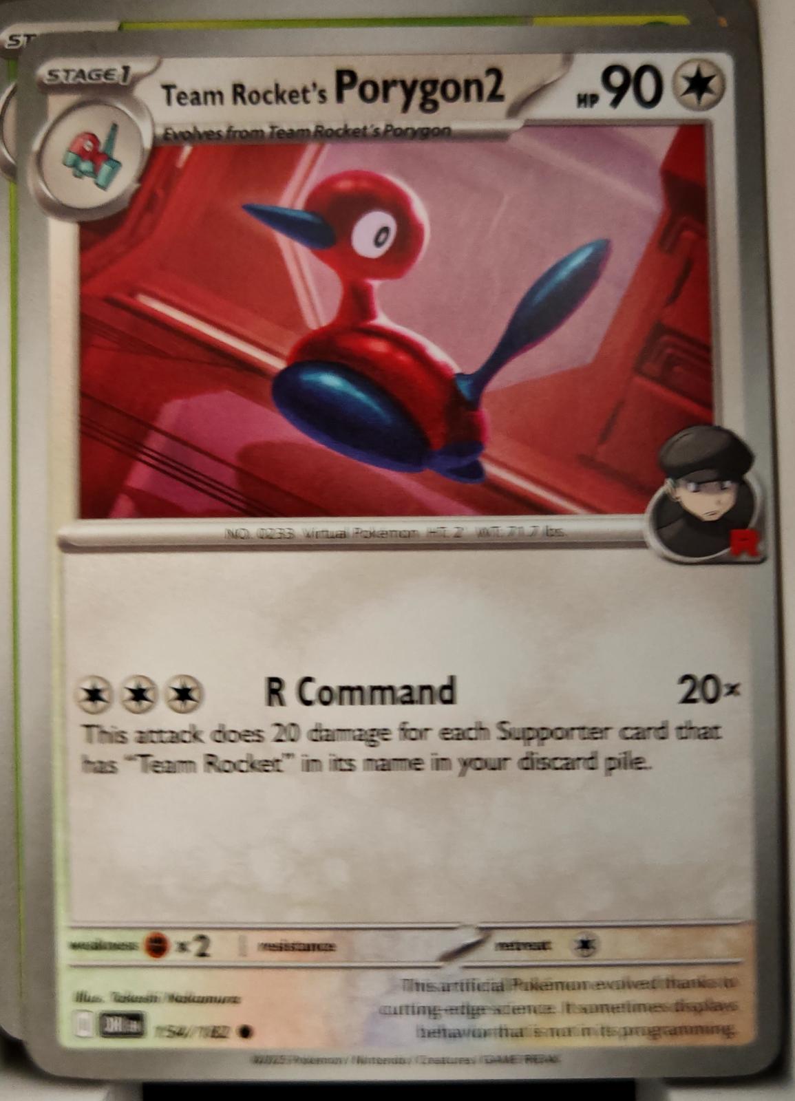 Team Rocket's Porygon2 - 154/182 - - DESTINED RIVALS - Pokemon - | AA12-51