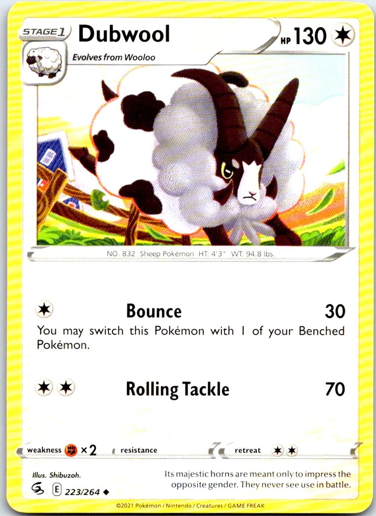 Dubwool - 223/264 - - FUSION STRIKE - Pokemon - Uncommon | AB38-13