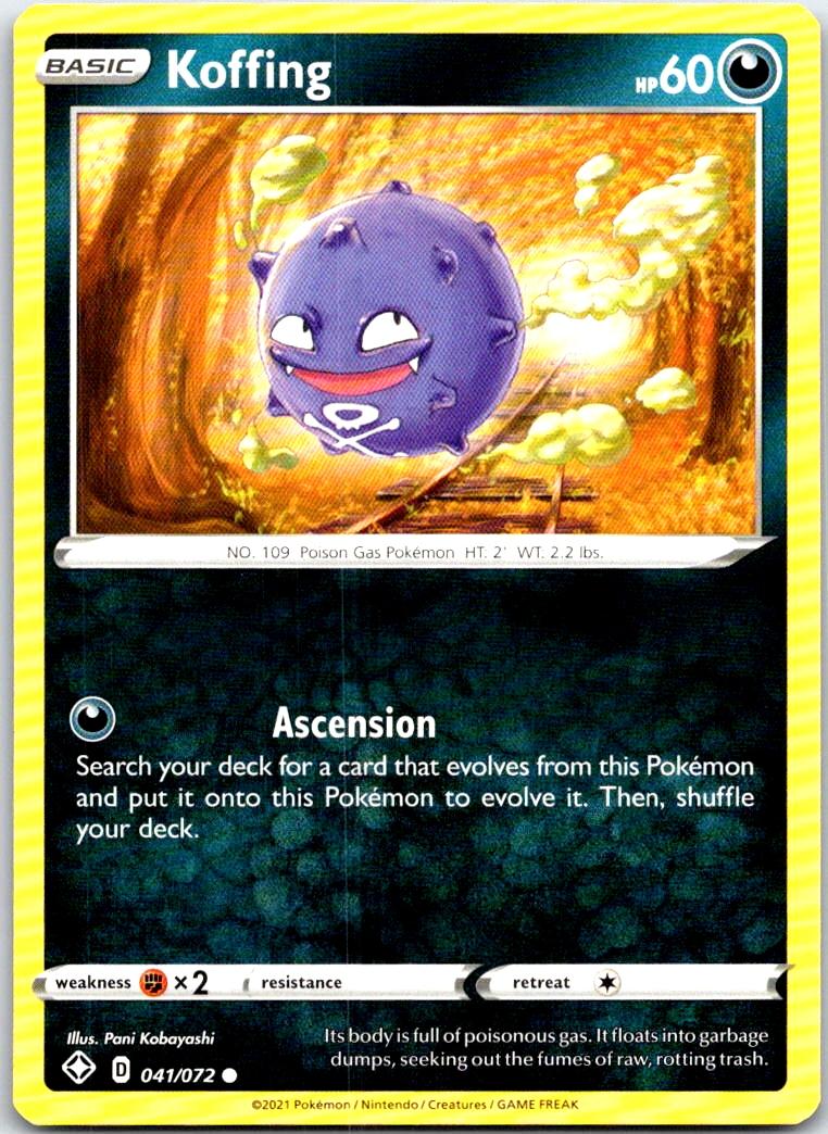 Koffing - 041/072 - - SHINING FATES - Pokemon - Common | AB67-37
