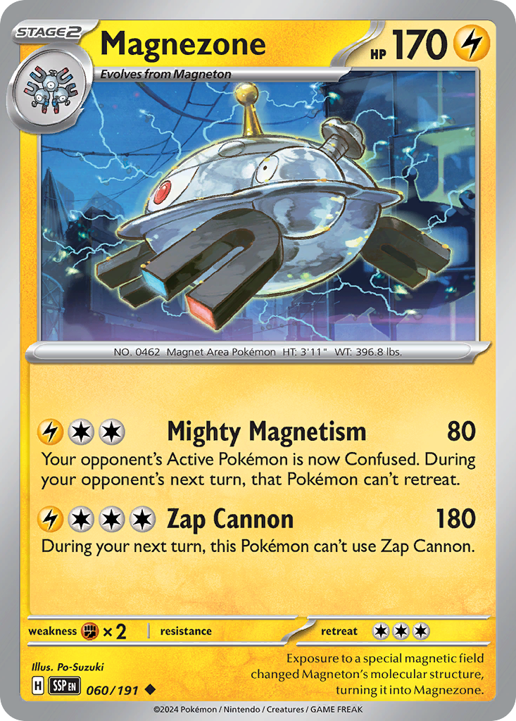 Magnezone - 060/191 - - SURGING SPARKS - Pokemon - Uncommon | AA09-48