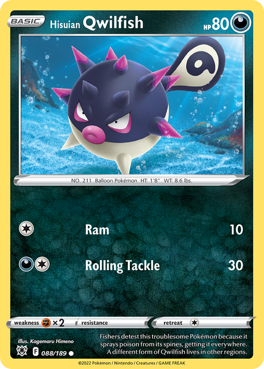 Hisuian Qwilfish - 088/189 - - ASTRAL RADIANCE - Pokemon - Common | AA89-15