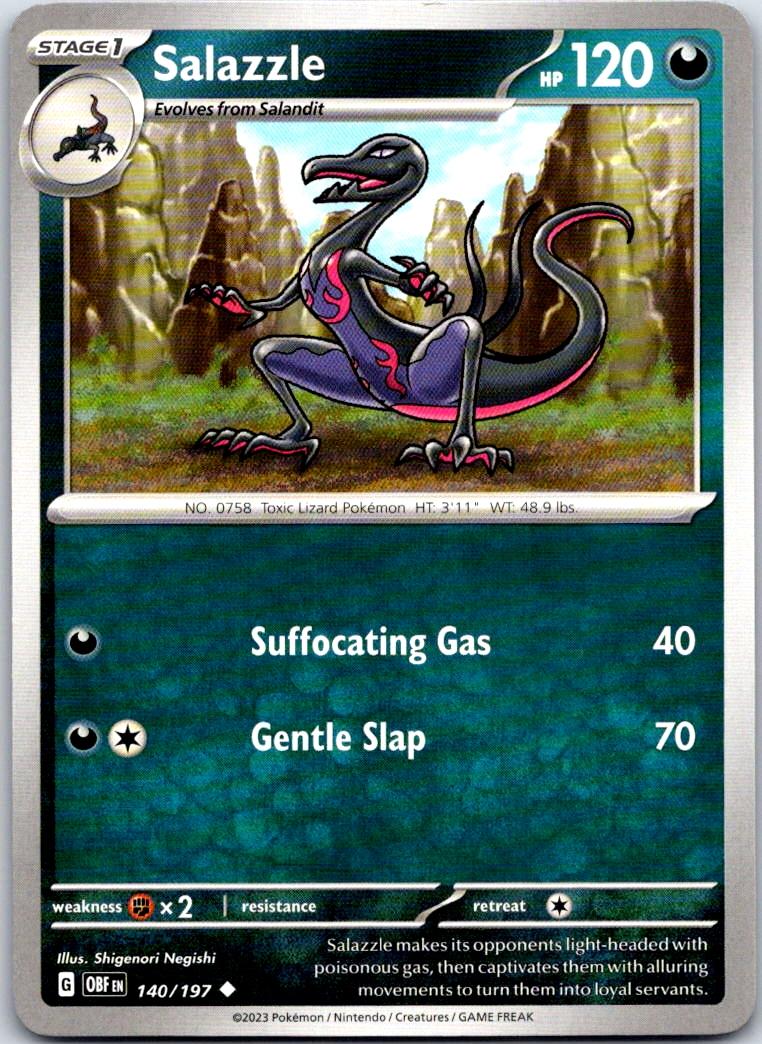 Salazzle - 140/197 - - OBSIDIAN FLAMES - Pokemon - Uncommon | AB10-29