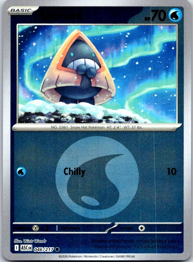 Snorunt (Energy Symbol Pattern) - 046/217 - Reverse Holo - ASCENDED HEROES - Pokemon - | AA132-16