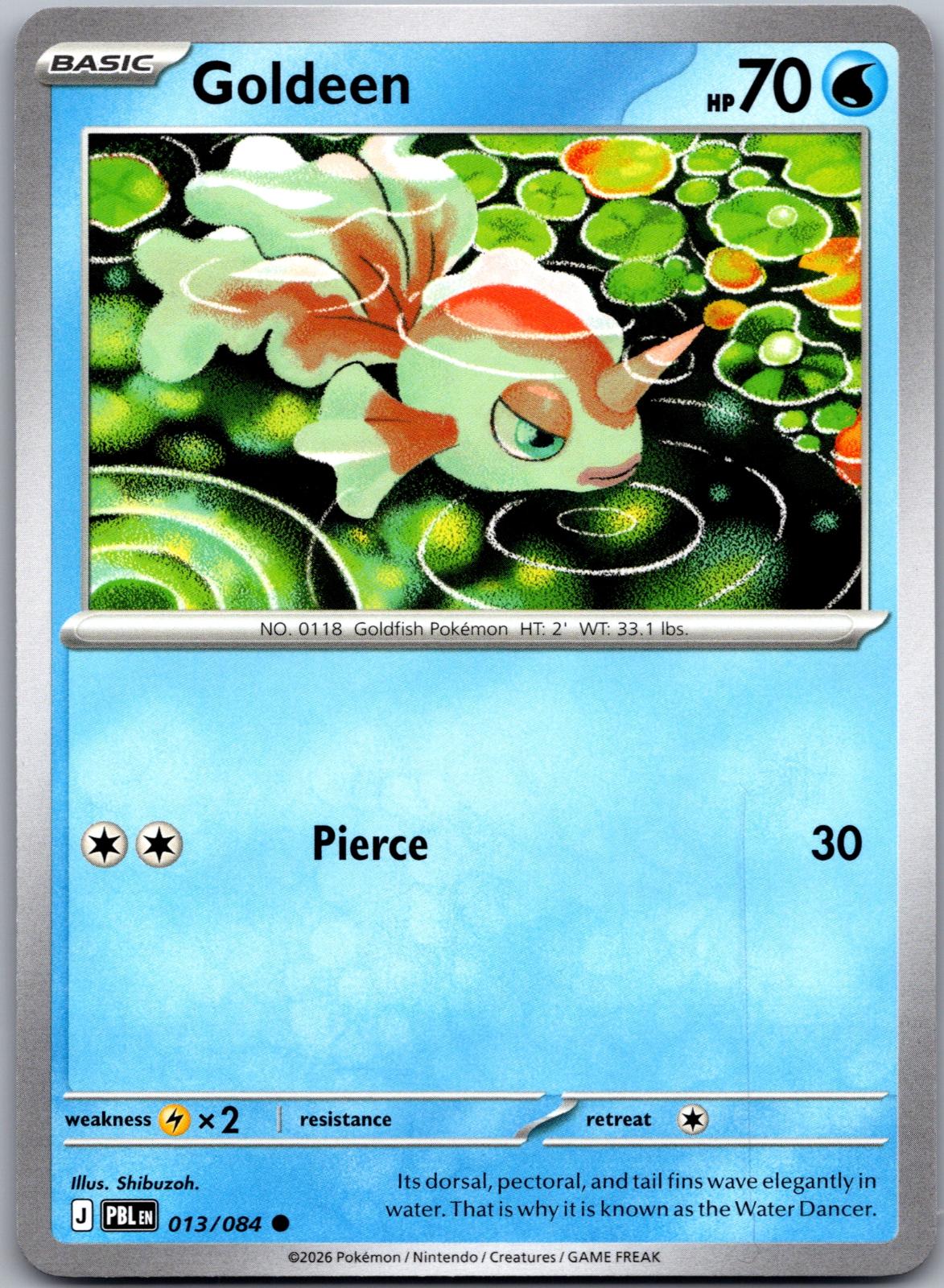 Goldeen - 013/084 - - PITCH BLACK - Pokemon - Common | AA81-31