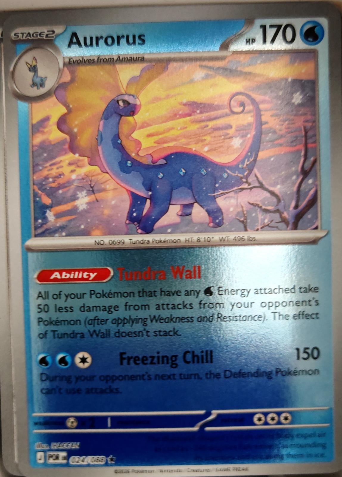 Aurorus - 024/088 - Reverse Holo - PERFECT ORDER - Pokemon - Rare | AA04-79