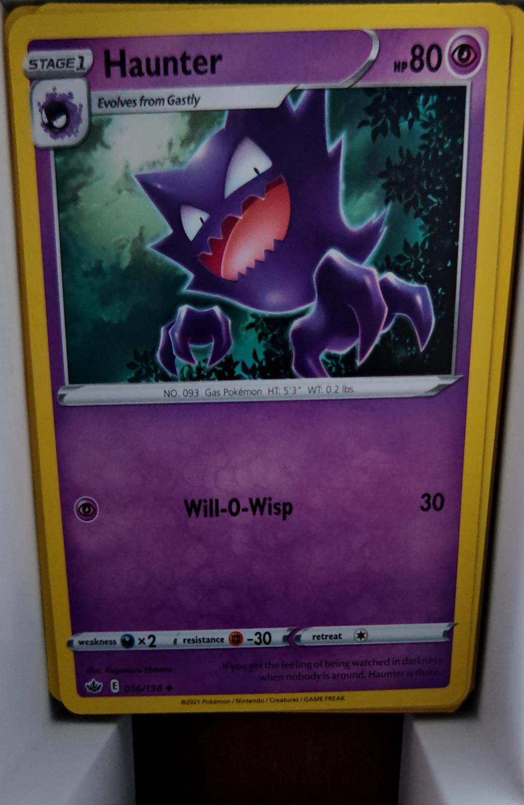 Haunter - 056/198 - - CHILLING REIGN - Pokemon - Uncommon | AA58-39