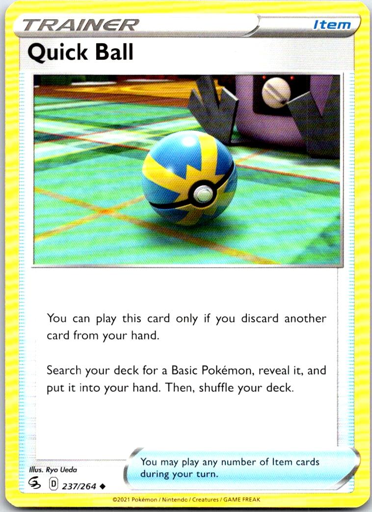 Quick Ball - 237/264 - - FUSION STRIKE - Pokemon - Uncommon | AB25-33