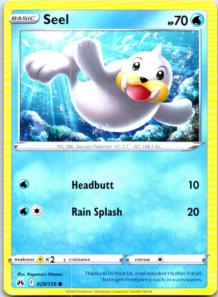 Seel - 029/159 - - CROWN ZENITH - Pokemon - Common | AB45-11