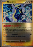 Miraidon - 028/084 - Reverse Holo - PITCH BLACK - Pokemon - Rare | AA35-25