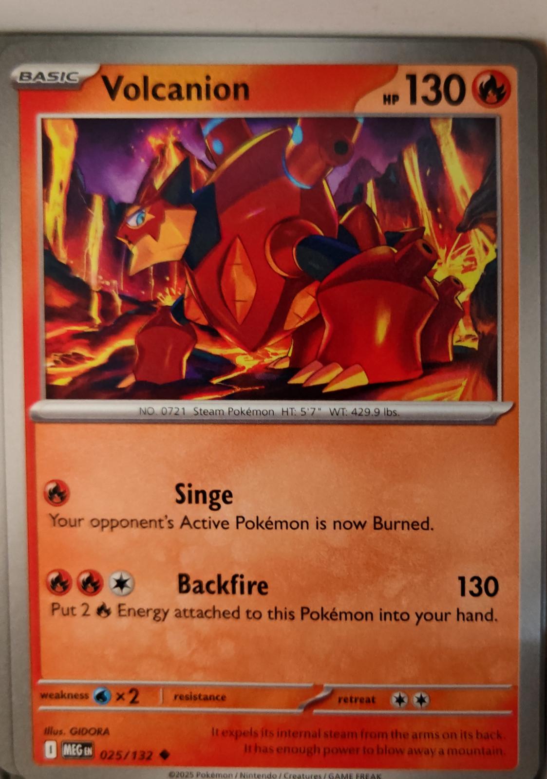 Volcanion - 025/132 - - MEGA EVOLUTION - Pokemon - Uncommon | AA23-80