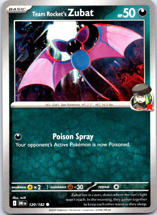 Team Rocket's Zubat - 120/182 - - DESTINED RIVALS - Pokemon - Common | AC07-28