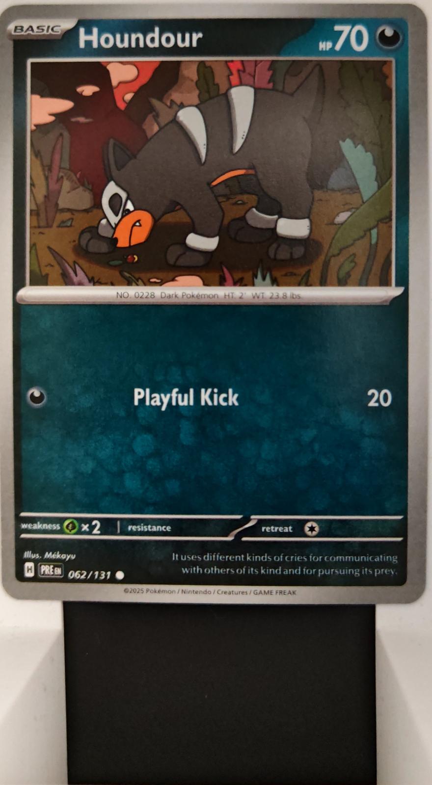 Houndour - 062/131 - - PRISMATIC EVOLUTIONS - Pokemon - Common | AA27-1