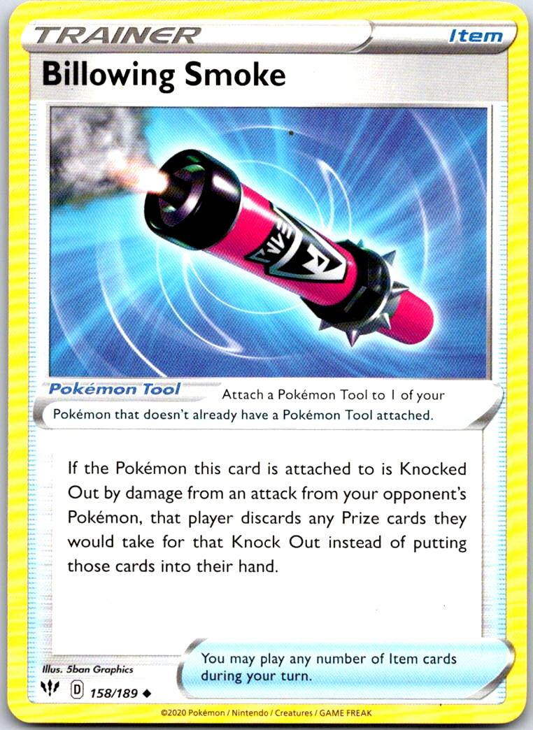 Billowing Smoke - 158/189 - - DARKNESS ABLAZE - Pokemon - Uncommon | AA118-18