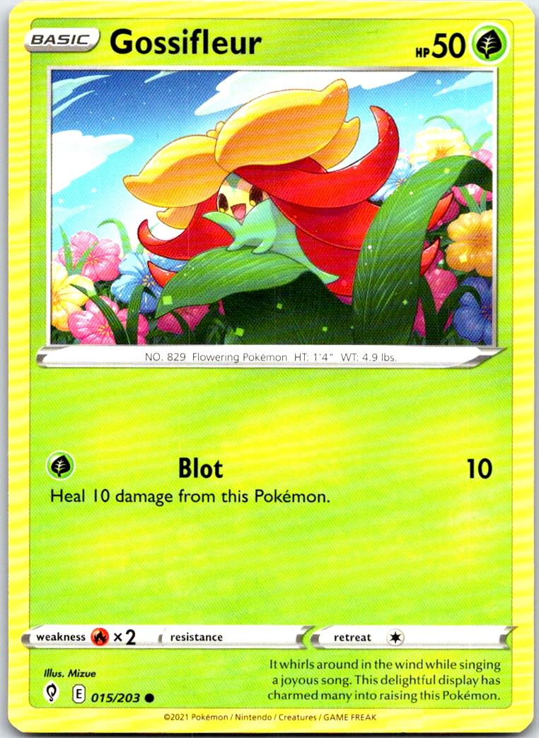 Gossifleur - 015/203 - - EVOLVING SKIES - Pokemon - Common | AB37-35