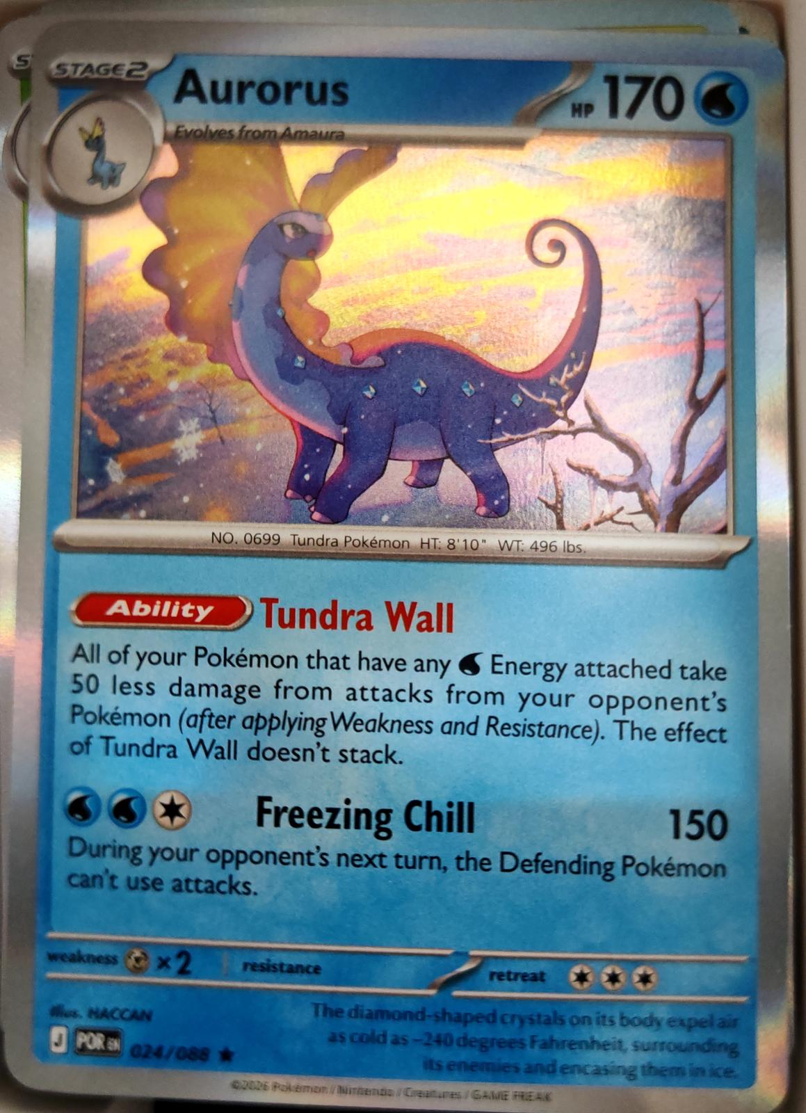 Aurorus - 024/088 - Holo - PERFECT ORDER - Pokemon - Rare | AA06-76