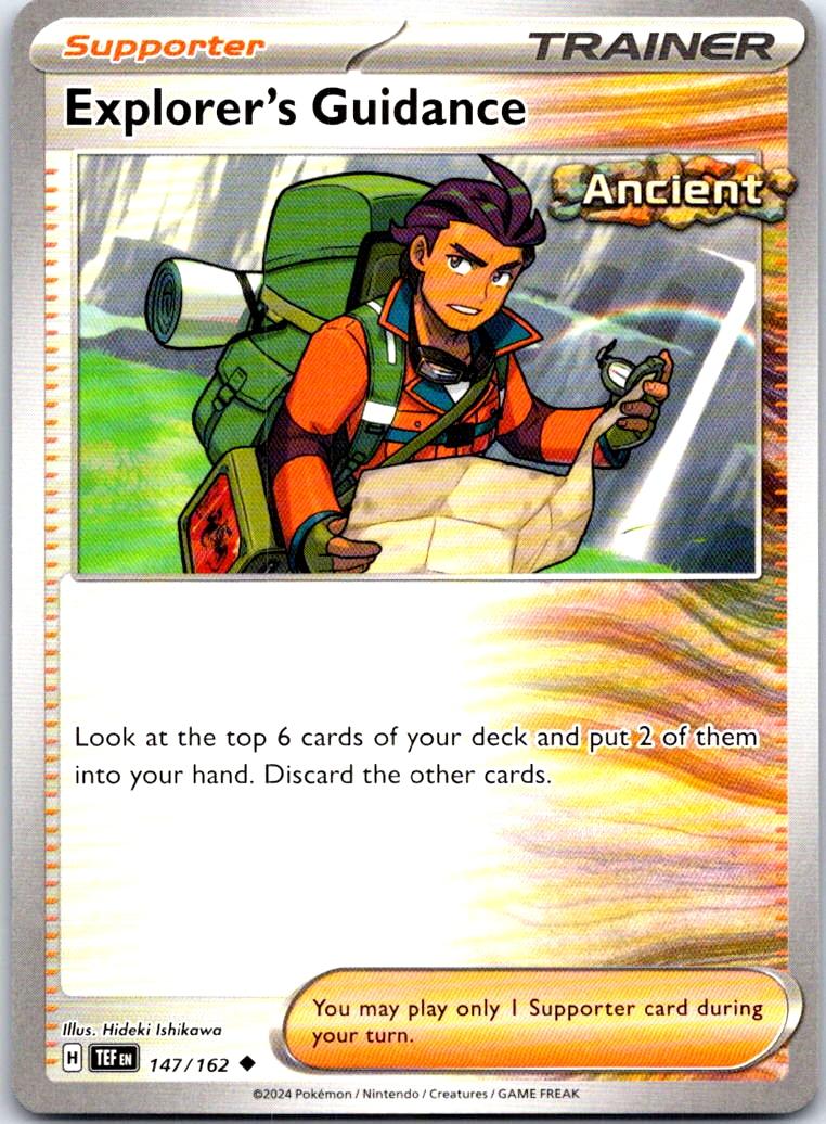 Explorer's Guidance - 147/162 - - TEMPORAL FORCES - Pokemon - Uncommon | AB25-18