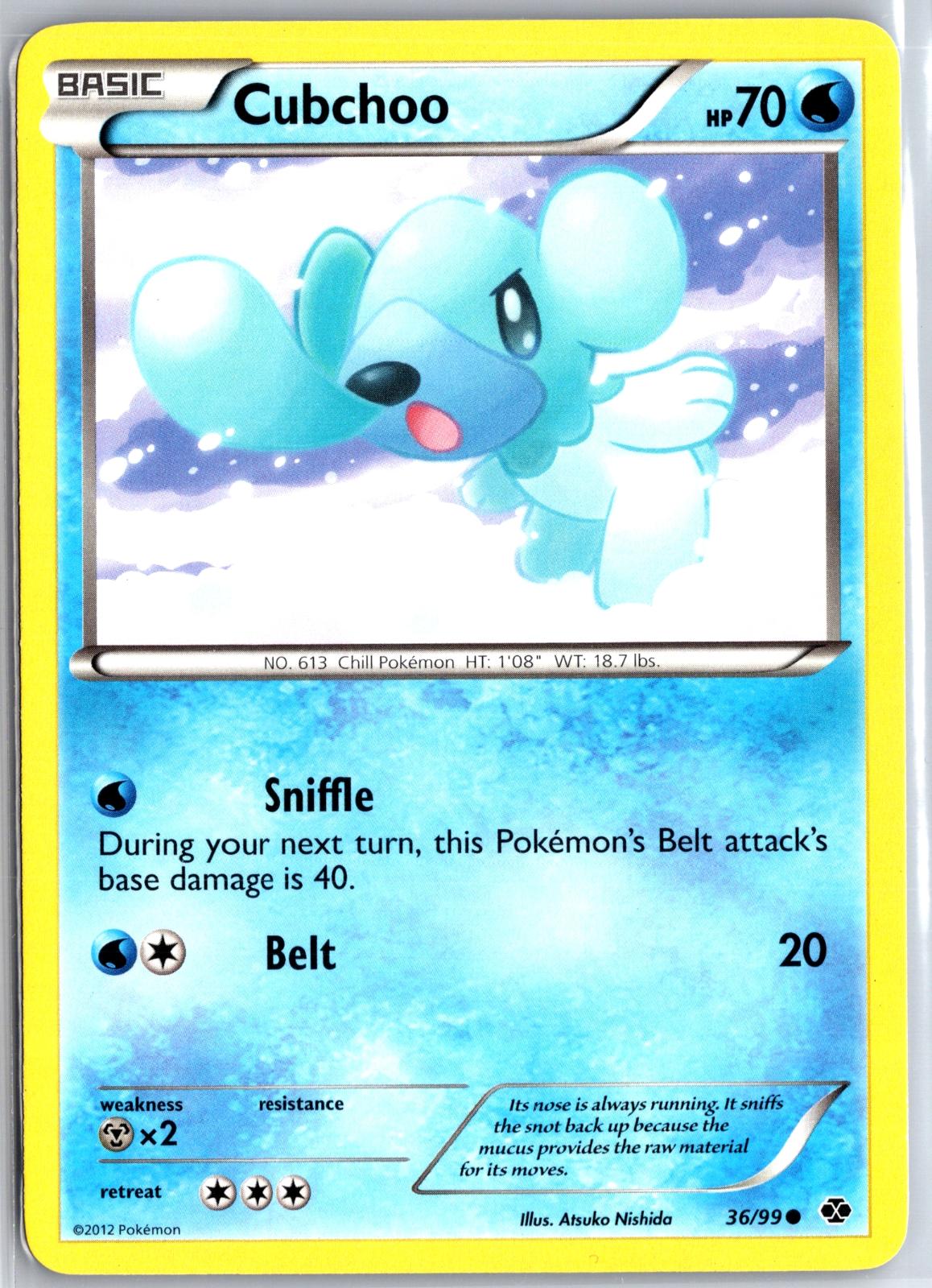 Cubchoo - 36/99 - - NEXT DESTINIES - Pokemon - Common | AA129-66
