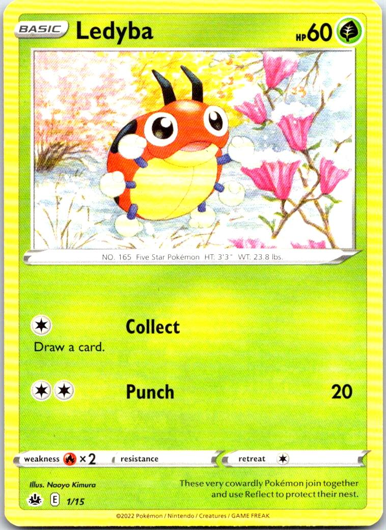 Ledyba - 001/015 - - MCDONALD'S PROMOS 2022 - Pokemon - Promo | AB28-41