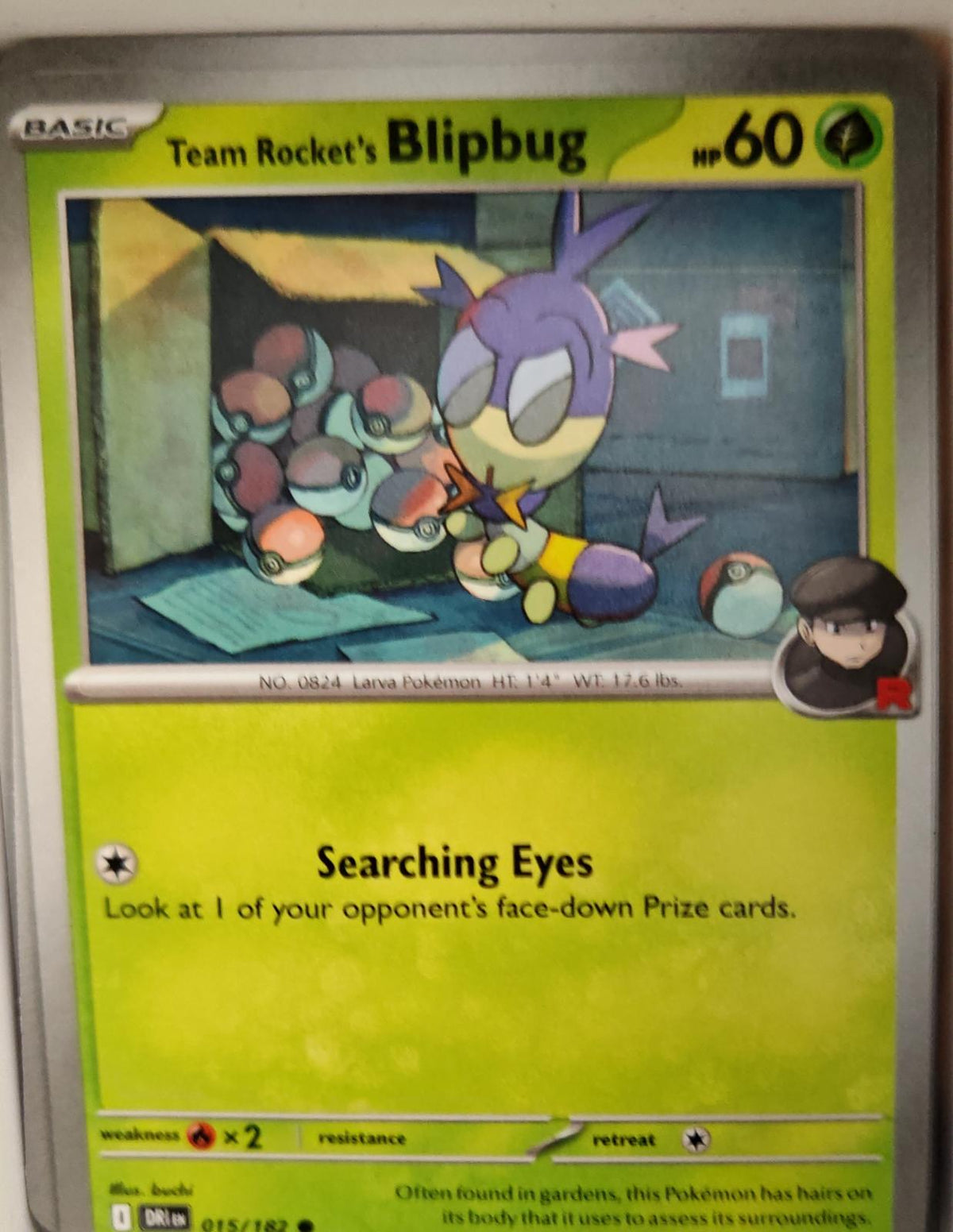 Team Rocket's Blipbug - 015/182 - - DESTINED RIVALS - Pokemon - Common | AA12-75