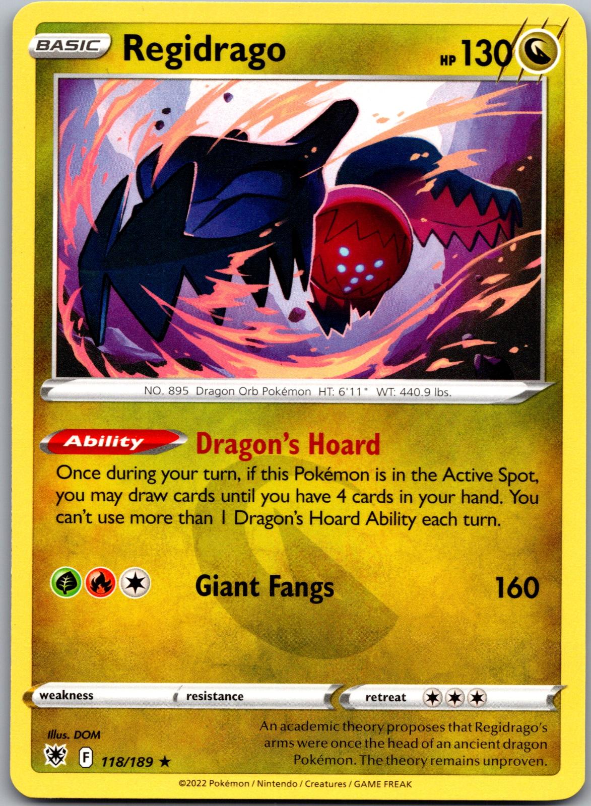Regidrago - 118/189 - - ASTRAL RADIANCE - Pokemon - Rare | AA89-28