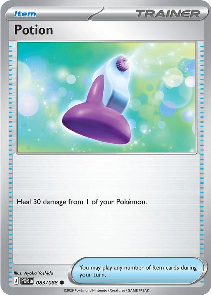 Potion - 083/088 - Reverse Holo - PERFECT ORDER - Pokemon - Common | AA13-85