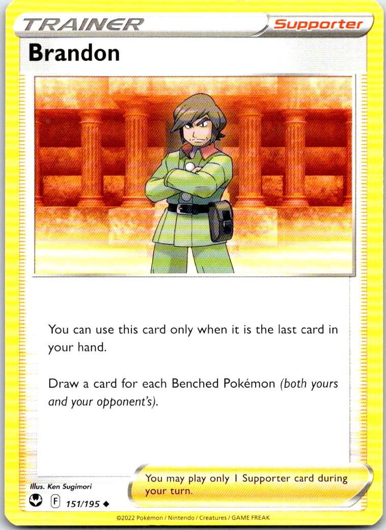 Brandon - 151/195 - - SILVER TEMPEST - Pokemon - Uncommon | AB30-15