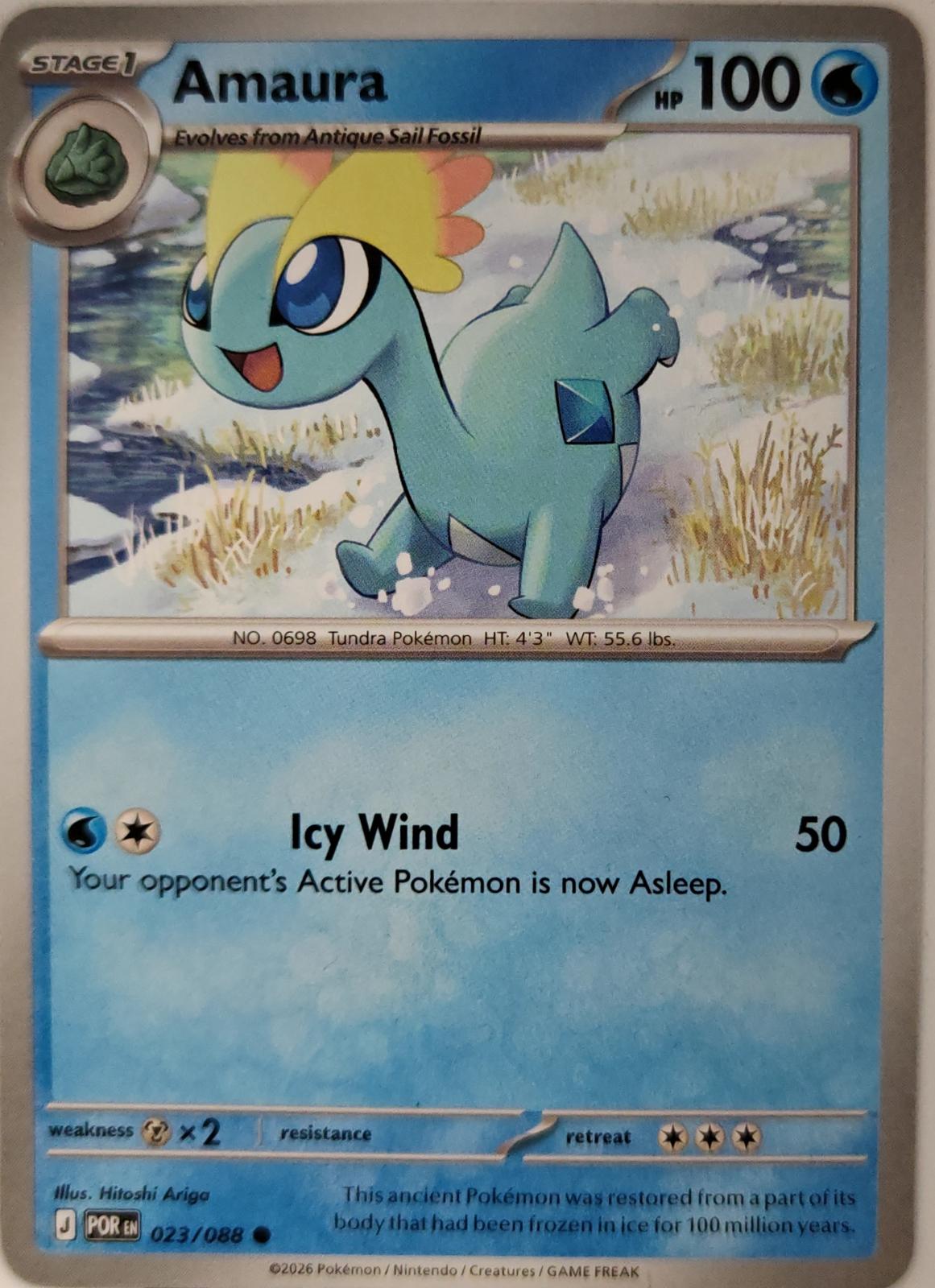 Amaura - 023/088 - - PERFECT ORDER - Pokemon - Common | AA08-1