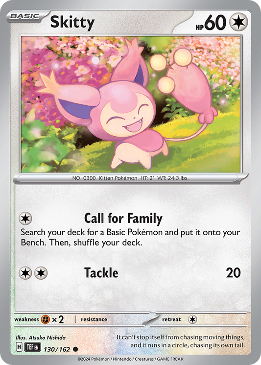 Skitty - 130/162 - - TEMPORAL FORCES - Pokemon - Common | AA24-66
