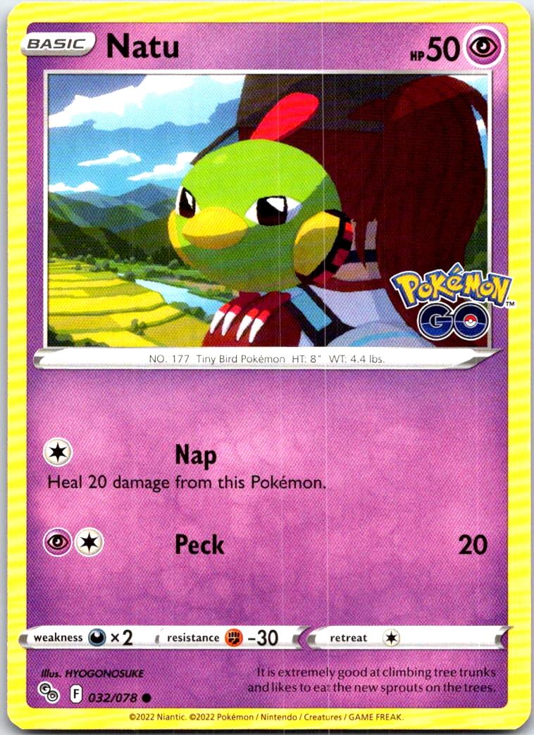 Natu - 032/078 - - POKEMON GO - Pokemon - Common | AB60-40