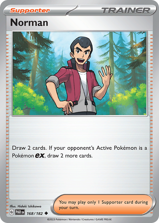 Norman - 168/182 - - PARADOX RIFT - Pokemon - Uncommon | AA40-59