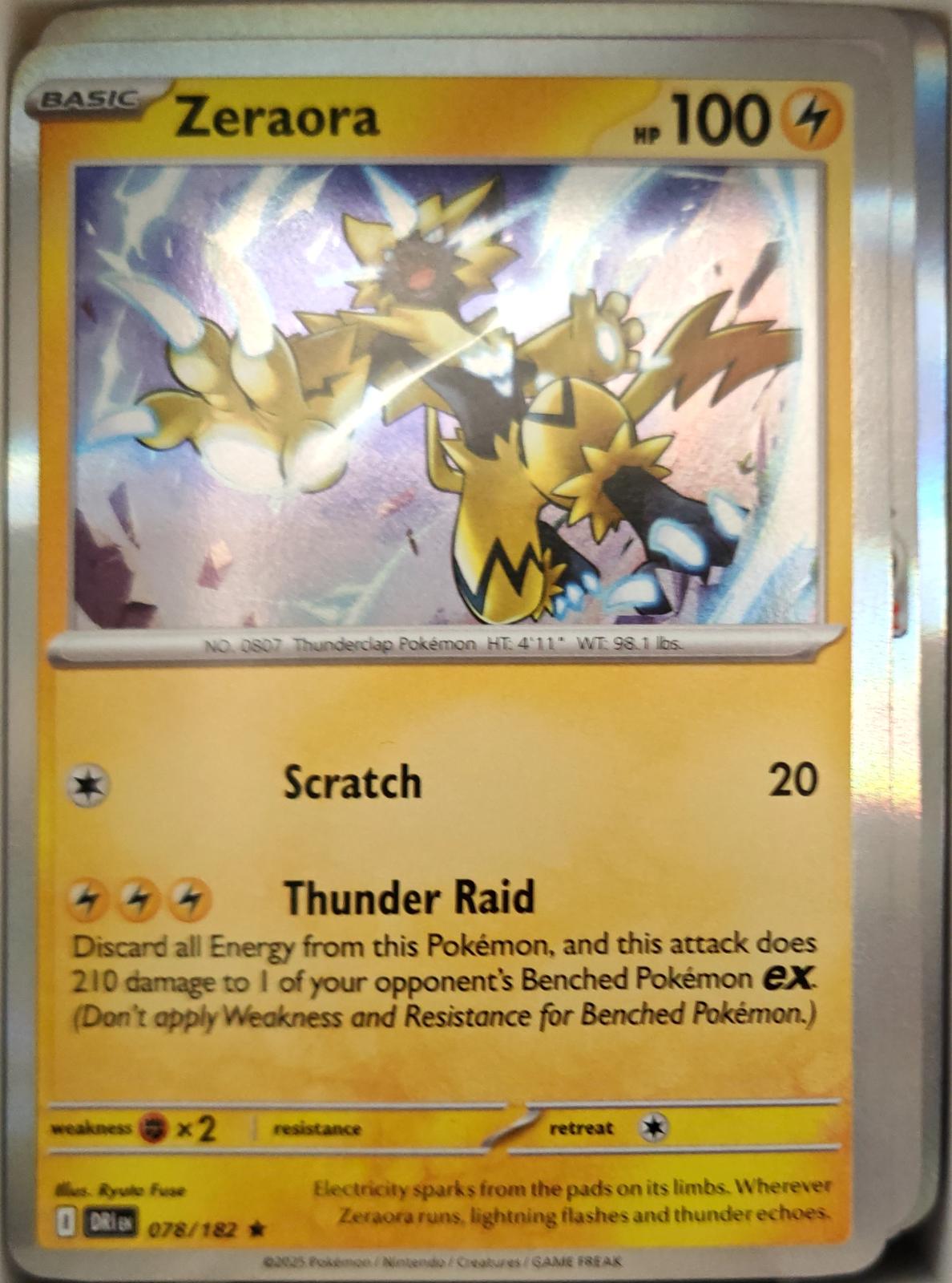 Zeraora - 078/182 - Holo - DESTINED RIVALS - Pokemon - Rare | AA13-65