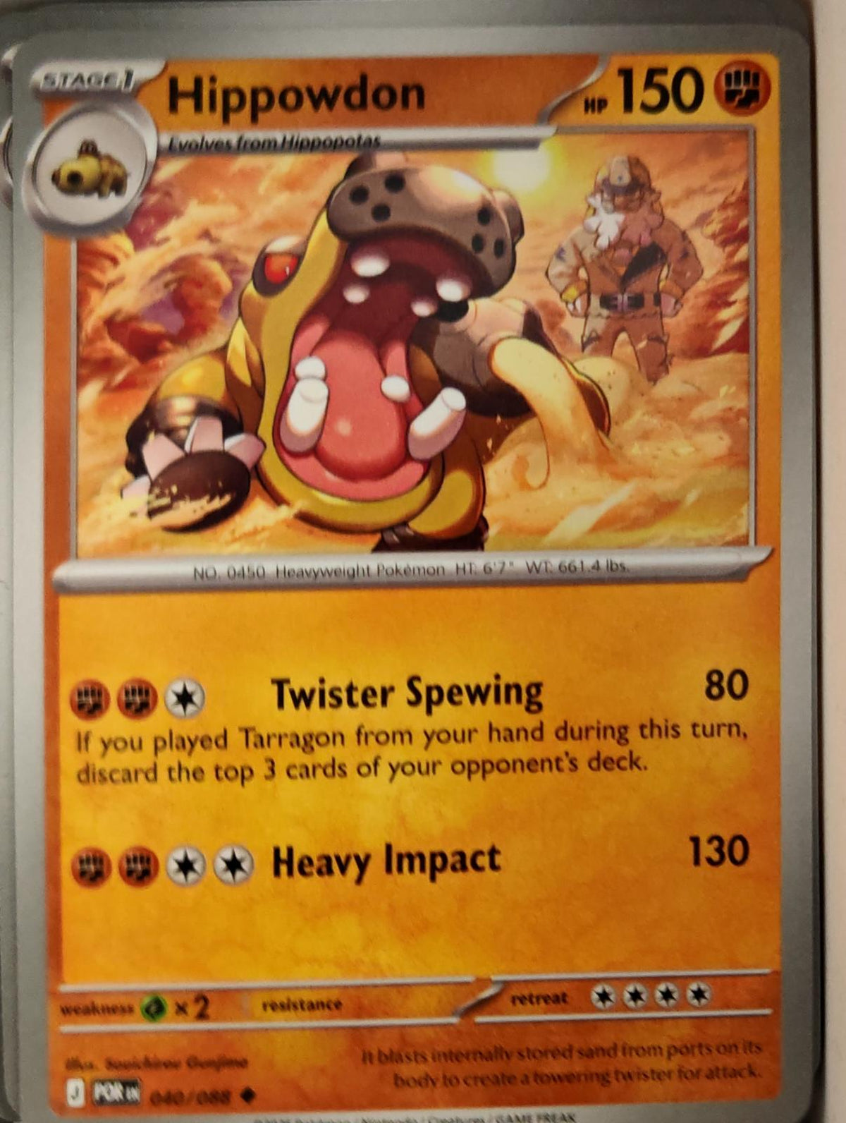 Hippowdon - 040/088 - - PERFECT ORDER - Pokemon - Uncommon | AA11-42