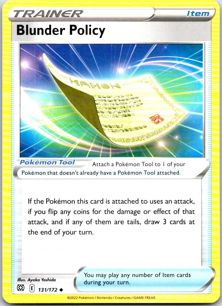 Blunder Policy - 131/172 - - BRILLIANT STARS - Pokemon - Uncommon | AB13-29