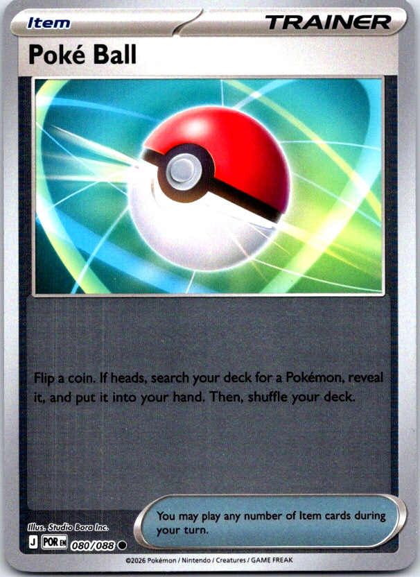 Poke Ball - 080/088 - Reverse Holo - PERFECT ORDER - Pokemon - Common | AC21-13