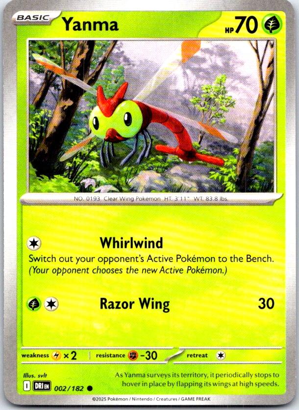 Yanma - 002/182 - - DESTINED RIVALS - Pokemon - Common | AC06-38