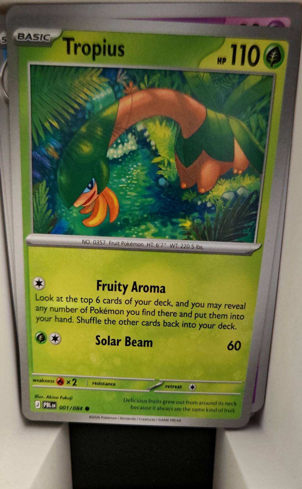 Tropius - 001/084 - - PITCH BLACK - Pokemon - Common | AA17-47