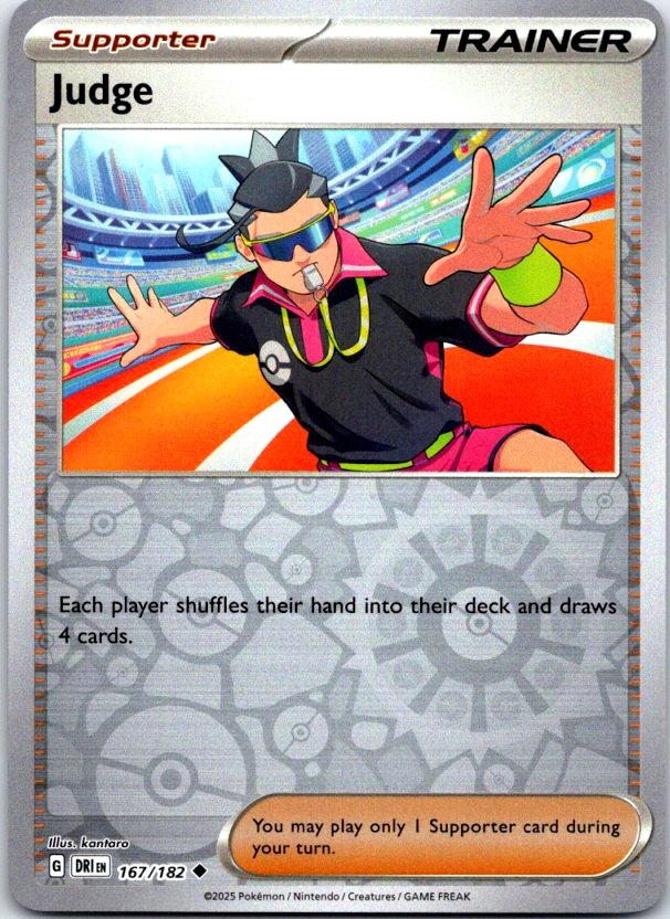 Judge - 167/182 - Reverse Holo - DESTINED RIVALS - Pokemon - Uncommon | AC21-29