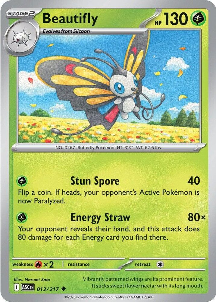 Beautifly - 013/217 - - ASCENDED HEROES - Pokemon - Uncommon | AA32-49