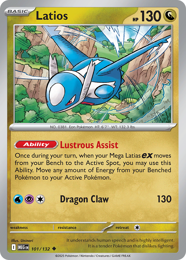 Latios - 101/132 - - MEGA EVOLUTION - Pokemon - Uncommon | AA03-49